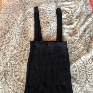 Obey high waist pencil skirt with suspenders